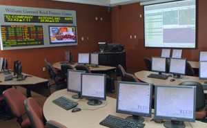 The William Garrard Reed Finance Center is located on the main floor of Koury Business Center.
Courtesy Elon University