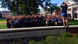 'Hands Up, Don't Shoot' photo at College Coffee Tuesday.