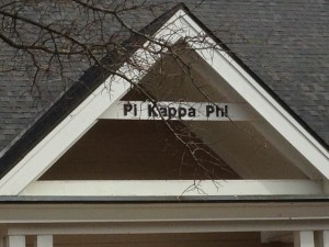 Pi Kappa Phi's on campus fraternity house is only open to members who currently live in the house.