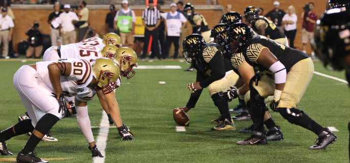 Wake Forest vs Elon. September 3, 2015 (Daniel MacLaury/ELN)