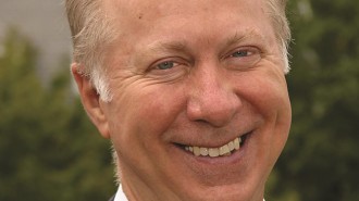Gergen is set to deliver Elon's 2016 Commencement address in front of Alamance building on May 21, 2016. (Photo: University Communications)