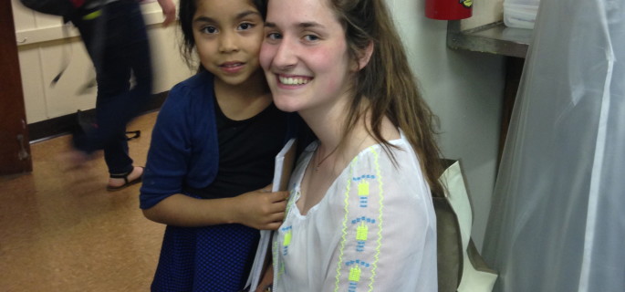 Junior Alicia Leja has been volunteering with the Village Project and working with the same student since her freshman year. Photo courtesy of Alicia Leja